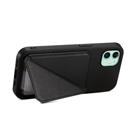 D04 Calf Texture Dual Card Slot Holder Phone Case, For iPhone 11, For iPhone 11 Pro, For iPhone X / XS, For iPhone XR, For iPhone XS Max, For iPhone 7 Plus / 8 Plus