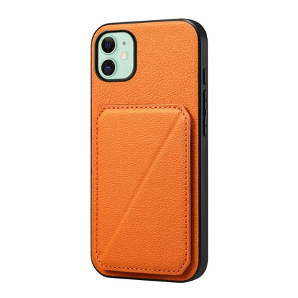 D04 Calf Texture Dual Card Slot Holder Phone Case, For iPhone 11, For iPhone 11 Pro, For iPhone X / XS, For iPhone XR, For iPhone XS Max, For iPhone 7 Plus / 8 Plus