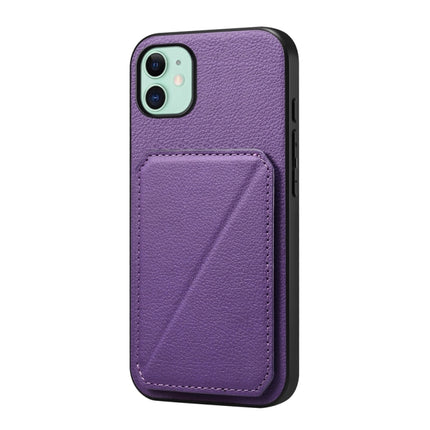 D04 Calf Texture Dual Card Slot Holder Phone Case, For iPhone 11, For iPhone 11 Pro, For iPhone X / XS, For iPhone XR, For iPhone XS Max, For iPhone 7 Plus / 8 Plus
