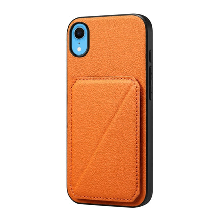 D04 Calf Texture Dual Card Slot Holder Phone Case, For iPhone 11, For iPhone 11 Pro, For iPhone X / XS, For iPhone XR, For iPhone XS Max, For iPhone 7 Plus / 8 Plus