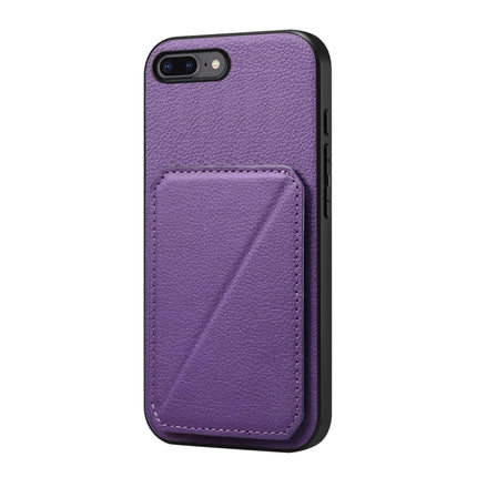 D04 Calf Texture Dual Card Slot Holder Phone Case, For iPhone 11, For iPhone 11 Pro, For iPhone X / XS, For iPhone XR, For iPhone XS Max, For iPhone 7 Plus / 8 Plus