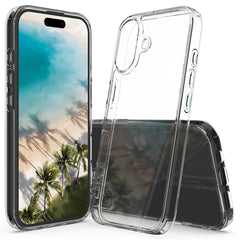 Scratchproof Acrylic TPU Phone Case, For iPhone 16 Pro Max, For iPhone 16 Pro, For iPhone 16 Plus, For iPhone 16, iPhone 16e