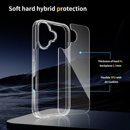 Scratchproof Acrylic TPU Phone Case, For iPhone 17e / 16e, For iPhone 17 Pro Max, For iPhone 17 Pro, For iPhone 17, For iPhone Air, For iPhone 16 Pro Max, For iPhone 16 Pro, For iPhone 16 Plus, For iPhone 16