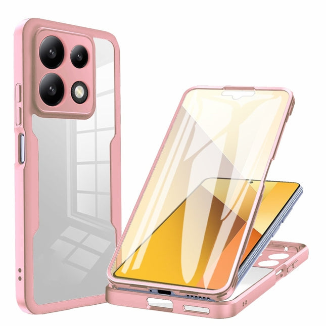 Acrylic + TPU 360 Degrees Full Coverage Phone Case, For Xiaomi Redmi Note 13 Pro 4G, For Xiaomi Redmi Note 13 4G, For Xiaomi Redmi Note 13 5G, For Xiaomi Redmi Note 13 Pro+ 5G