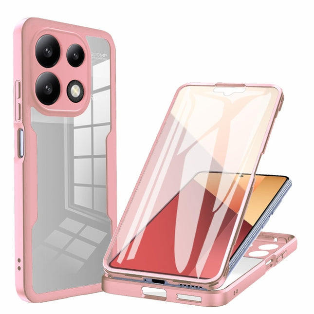 Acrylic + TPU 360 Degrees Full Coverage Phone Case, For Xiaomi Redmi Note 13 Pro 4G, For Xiaomi Redmi Note 13 4G, For Xiaomi Redmi Note 13 5G, For Xiaomi Redmi Note 13 Pro+ 5G