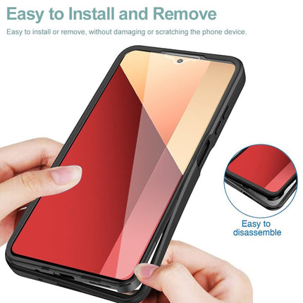 Acrylic + TPU 360 Degrees Full Coverage Phone Case, For Xiaomi Redmi Note 13 Pro 4G, For Xiaomi Redmi Note 13 4G, For Xiaomi Redmi Note 13 5G, For Xiaomi Redmi Note 13 Pro+ 5G