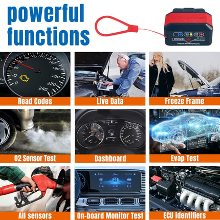 KONNWEI KW905 Bluetooth 5.0 Car OBD2 Scanner Support Android & iOS, KW905