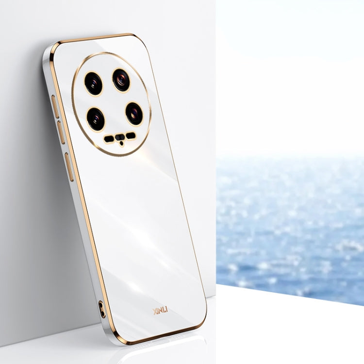 XINLI Straight Edge 6D Electroplate TPU Phone Case, For Xiaomi Civi 4 Pro, For Xiaomi Redmi A3, For Xiaomi 14 Ultra 5G