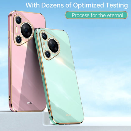 XINLI Straight 6D Plating Gold Edge TPU Phone Case, For Huawei Pura 70