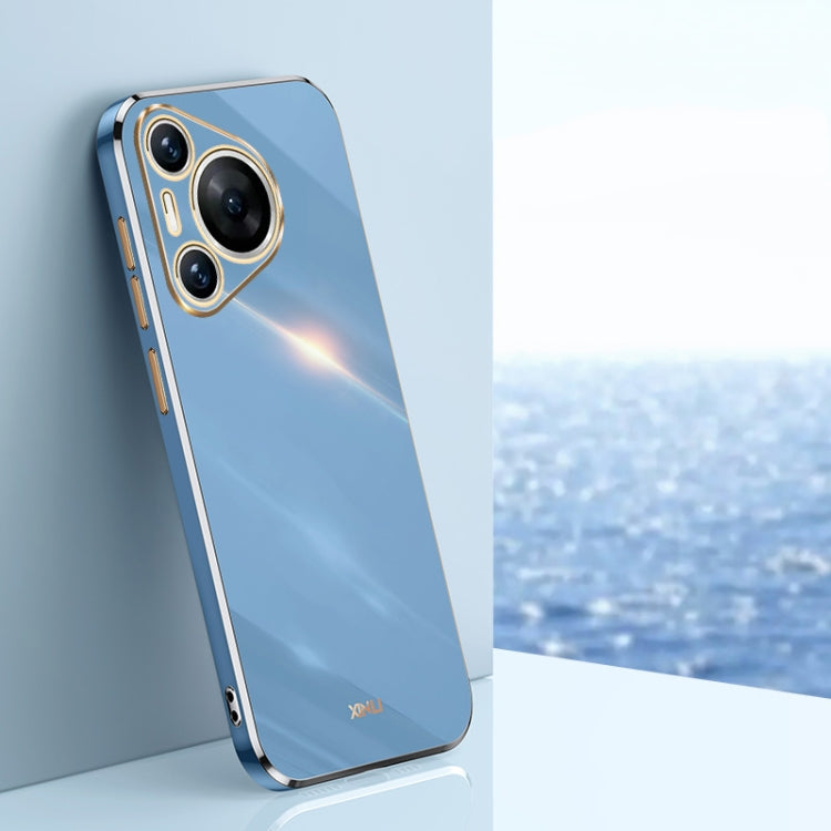 XINLI Straight 6D Plating Gold Edge TPU Phone Case, For Huawei Pura 70 Ultra, For Huawei Nova 12 SE, For Huawei Pura 70 Pro / Pura 70 Pro+