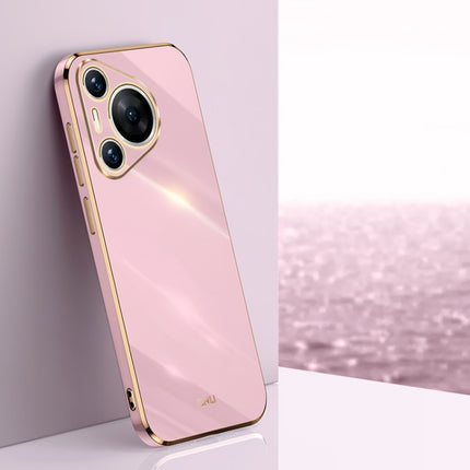 XINLI Straight 6D Plating Gold Edge TPU Phone Case, For Huawei Pura 70 Ultra, For Huawei Nova 12 SE, For Huawei Pura 70 Pro / Pura 70 Pro+