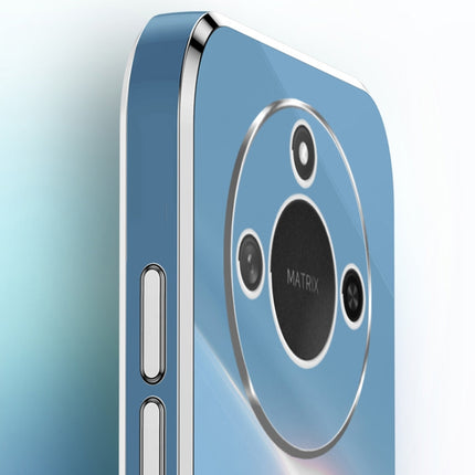 XINLI Straight 6D Plating Gold Edge TPU Shockproof Case with Ring Holder, For Honor X60, For Honor Play9T 5G, For Honor X60i