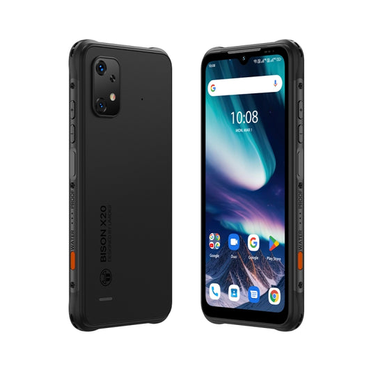 UMIDIGI BISON X20, Face ID & Side Fingerprint Identification, 6.53 inch Android 13 MediaTek Helio P60 Octa Core, Network: 4G, 6GB+128GB