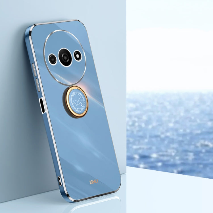 XINLI Straight Edge 6D Electroplate TPU Phone Case with Ring Holder, For Xiaomi Civi 4 Pro, For Xiaomi Redmi A3, For Xiaomi 14 Ultra 5G