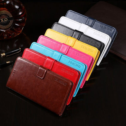 idewei Crazy Horse Texture Horizontal Flip Leather Case with Holder & Card Slots & Wallet, For Vivo X50 Pro, For ZTE Blade V 2020
