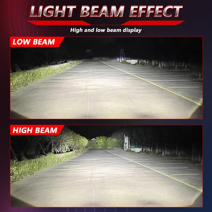 T01 1 Pair 3 inch Car Bifocal LED Lens Headlight, Left Driving, T01