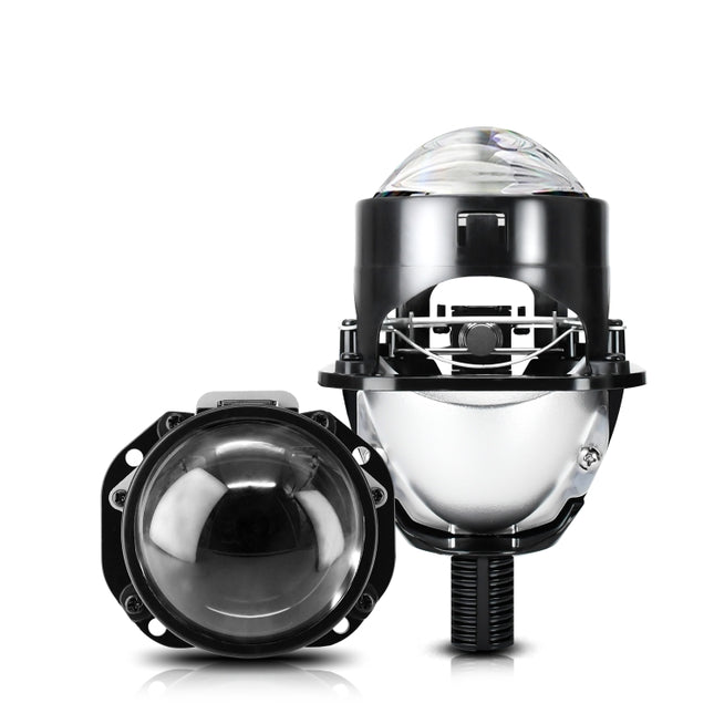 T02 1 Pair 2.5 inch Car Bifocal LED Lens Headlight, Left Driving, T02