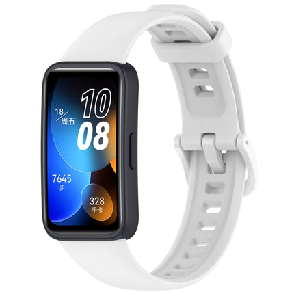 Solid Color Colorful Buckle Silicone Watch Band, For Huawei Band 10 / 9 / 8