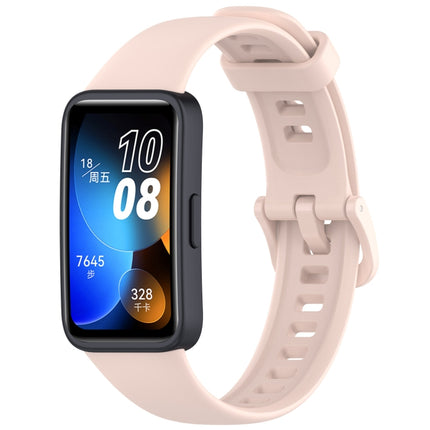 Solid Color Colorful Buckle Silicone Watch Band, For Huawei Band 10 / 9 / 8