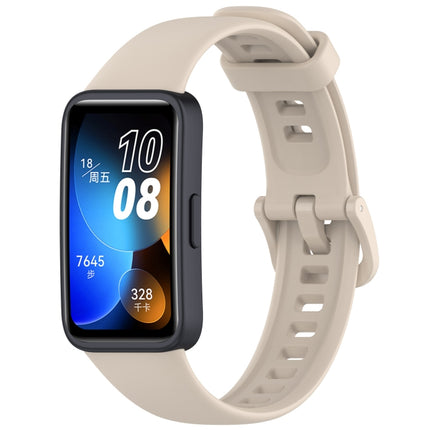 Solid Color Colorful Buckle Silicone Watch Band, For Huawei Band 10 / 9 / 8