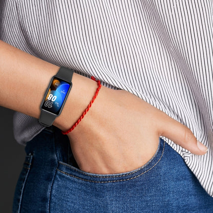 Solid Color Colorful Buckle Silicone Watch Band, For Huawei Band 10 / 9 / 8