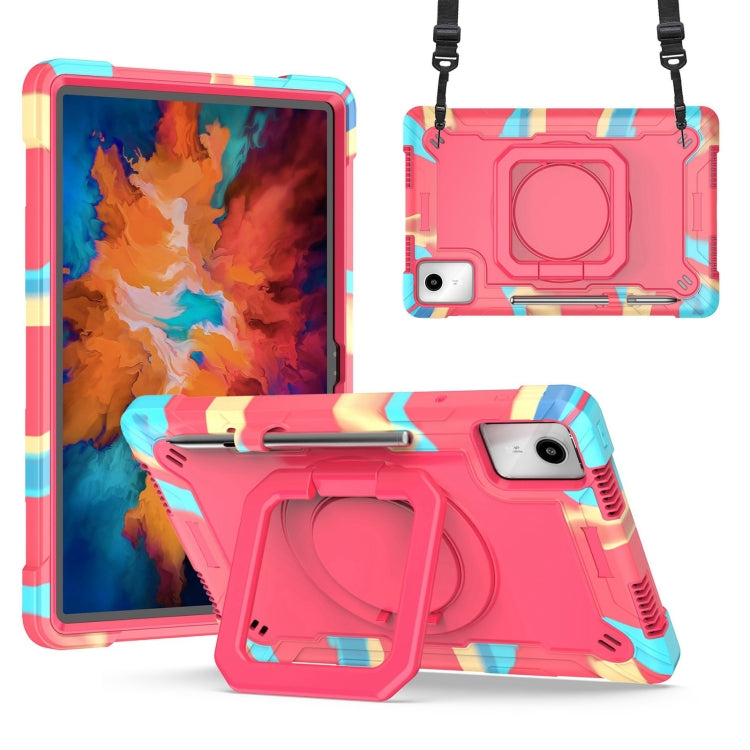 Handle Robot Silicone Hybrid PC Tablet Case, For Lenovo Tab M11/ Xiaoxin Pad 11 2024