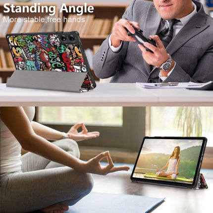 Custer Painted 3-Fold Stand Leather Smart Tablet Case, For Xiaomi Redmi Pad Pro 12.1