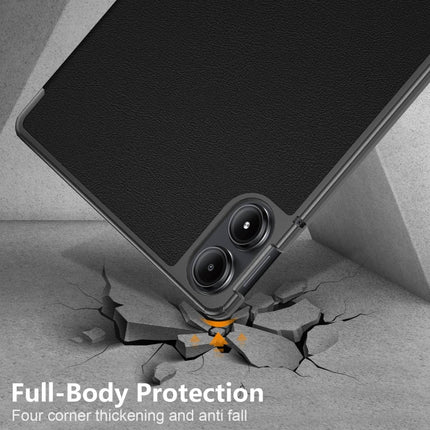 Custer Pure Color 3-Fold Stand Leather Smart Tablet Case, For Xiaomi Redmi Pad Pro 12.1