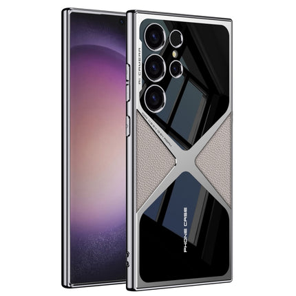 GKK Leather Electroplating Supersonic Speed Shockproof Phone Case