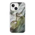 For iPhone 13 / Green Wash Painting