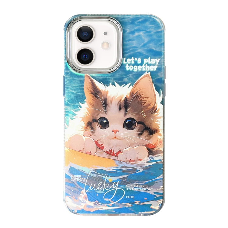 Illustration Pattern Radiation Design Full Coverage Shockproof Phone Case, For iPhone 13, For iPhone 12