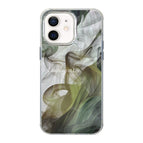 For iPhone 12 / Green Wash Painting
