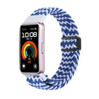 For Huawei Band 10 / 9 / 8 / Wave Pattern Blue White