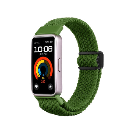 xDfind Magnetic Buckle Nylon Braid Watch Band, For Huawei Band 10 / 9 / 8