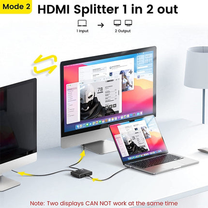 OZ 8K 60Hz 2 in 1 Out Two Ways HDMI Switcher, 8K 60Hz