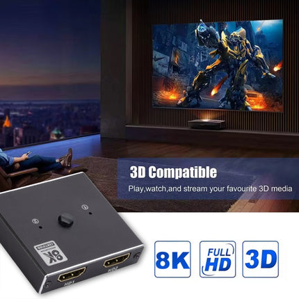OZ 8K 60Hz 2 in 1 Out Two Ways HDMI Switcher, 8K 60Hz