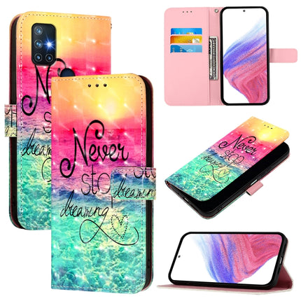 3D Painting Horizontal Flip Leather Phone Case, For OnePlus Nord N10 5G