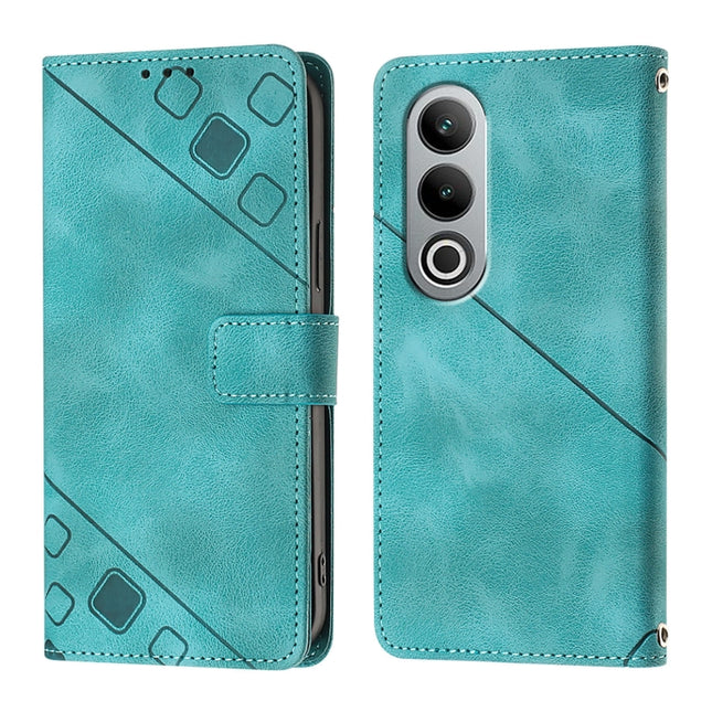 Skin-feel Embossed Leather Phone Case, For OnePlus Nord CE4, For OnePlus Nord N30 SE, For OnePlus 12R 5G Global, For OnePlus 12 5G Global