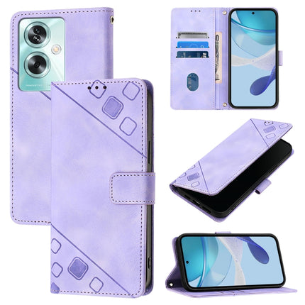 Skin-feel Embossed Leather Phone Case, For OnePlus Nord CE4, For OnePlus Nord N30 SE, For OnePlus 12R 5G Global, For OnePlus 12 5G Global