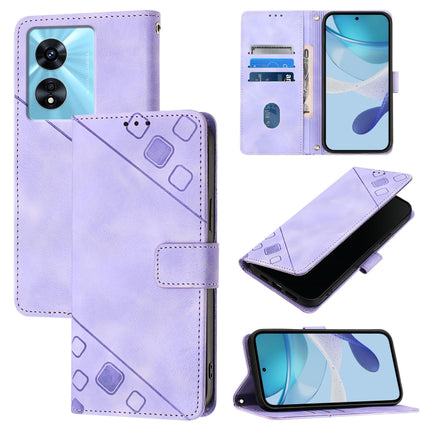 Skin-feel Embossed Leather Phone Case, For OnePlus Nord CE3 5G India, For OnePlus Ace 2V / Nord 3, For OnePlus Nord N300, For OnePlus Nord N20 SE Global