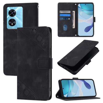 Skin-feel Embossed Leather Phone Case, For OnePlus Nord CE3 5G India, For OnePlus Ace 2V / Nord 3, For OnePlus Nord N300, For OnePlus Nord N20 SE Global
