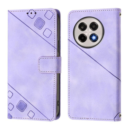 Skin-feel Embossed Leather Phone Case, For OnePlus 13R / Ace 5 Pro 5G, For OnePlus Nord 4 5G, For OnePlus Nord 4 5G Global, For OnePlus Nord CE4 Lite 5G