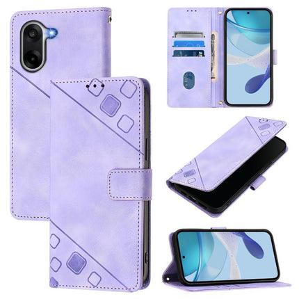 Skin-feel Embossed Leather Phone Case, For OnePlus Turbo 6X Pro 5G, For OnePlus Turbo 6 / Turbo 6V, For OnePlus Ace 5 Ultra, For OnePlus Ace 5 Racing