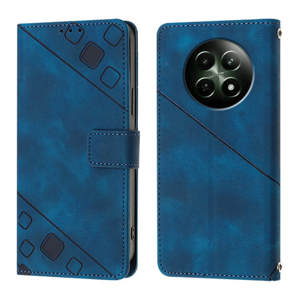 Skin-feel Embossed Leather Phone Case, For Realme Narzo 70 Pro India, For Realme 12 5G Global, For Realme Note 50 4G Global / Realme C51 4G, For Realme C53 4G / Narzo N53 4G Global
