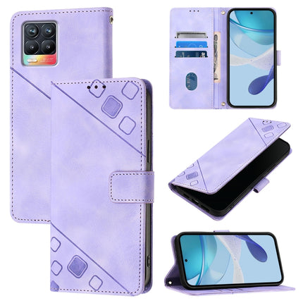 Skin-feel Embossed Leather Phone Case, For Realme C21Y, For Realme V13 5G / Q3 5G / Q3i 5G, For Realme 8 / 8 Pro, For Realme GT 5G / Realme GT Neo
