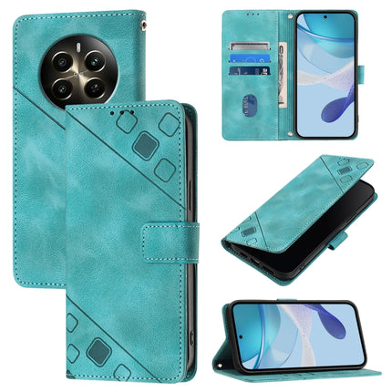 Skin-feel Embossed Leather Phone Case, For Realme Narzo 70 Pro India, For Realme 12 5G Global, For Realme Note 50 4G Global / Realme C51 4G, For Realme C53 4G / Narzo N53 4G Global