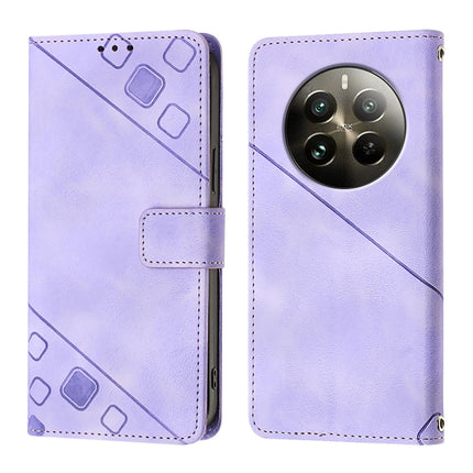 Skin-feel Embossed Leather Phone Case, For Realme 12 Pro / 12 Pro+ 5G Global, For Realme C67 4G Global, For Realme C67 5G India / Narzo 60x 5G Global, For Realme 11 5G Global / Realme 11x 5G