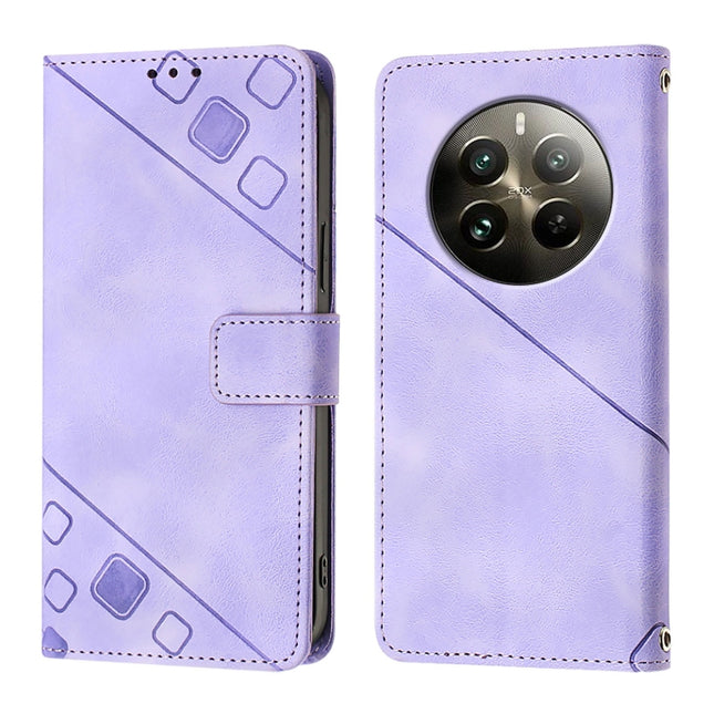 Skin-feel Embossed Leather Phone Case, For Realme 12 Pro / 12 Pro+ 5G Global, For Realme C67 4G Global, For Realme C67 5G India / Narzo 60x 5G Global, For Realme 11 5G Global / Realme 11x 5G