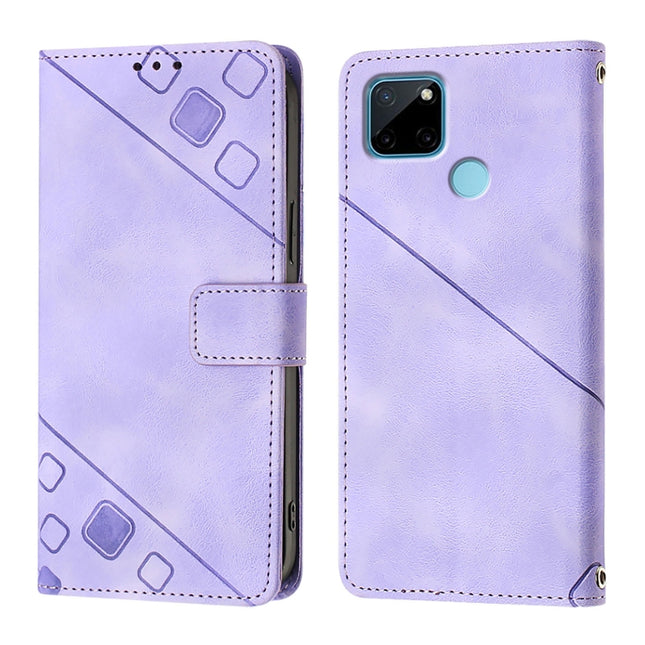 Skin-feel Embossed Leather Phone Case, For Realme C21Y, For Realme V13 5G / Q3 5G / Q3i 5G, For Realme 8 / 8 Pro, For Realme GT 5G / Realme GT Neo