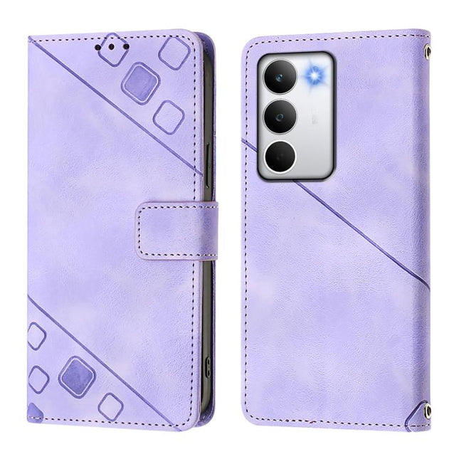 Skin-feel Embossed Leather Phone Case, For Realme C71 4G Global, For Realme Neo7 Turbo 5G, For Realme V70 / 14x Global / C75 5G, For Realme Narzo 80 Pro / 14 Pro 5G India